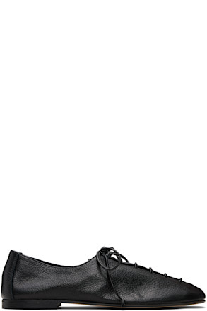 Black Plegada Supple Shiny Derbys