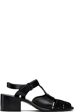 Black Pesca Heeled Sandals