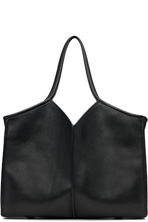 Black Calella Squared Medium Grainy Tote