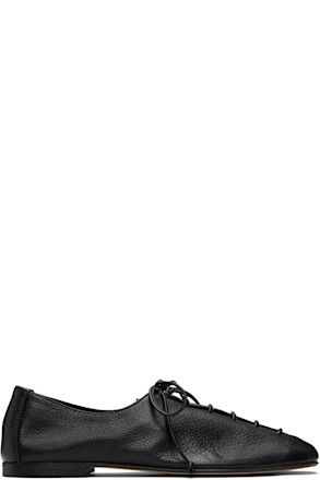 Black Plegada Supple Shiny Derbys