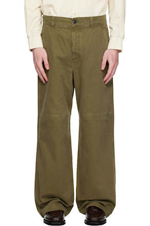 Khaki Workwear Trousers