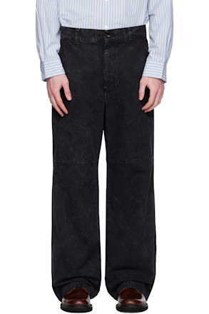 Black Workwear Trousers
