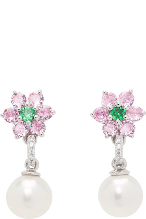 Flower Freshwater Pearl Earrings