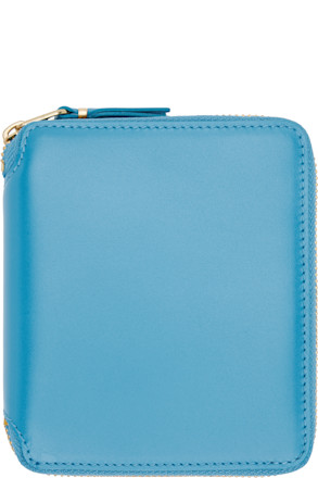 Blue Classic Leather Line Wallet