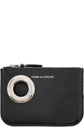 Black Eyelet Pouch