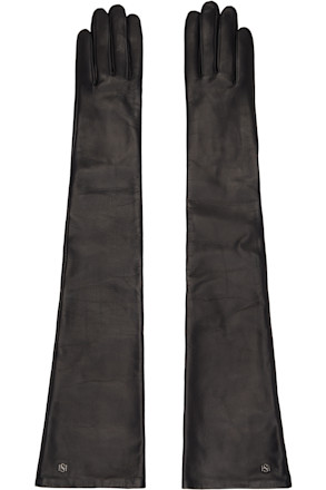 Black Essentials Extra Long Gloves