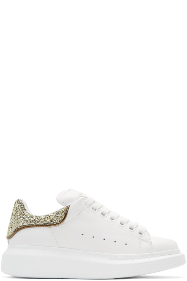 gold glitter alexander mcqueen's