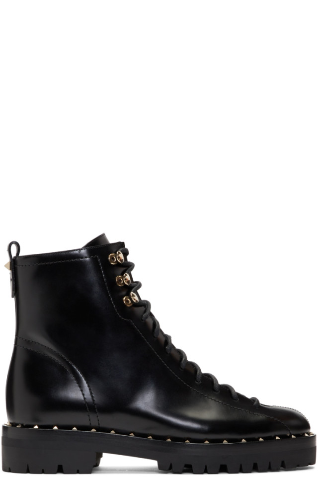 valentino soul rockstud combat boots