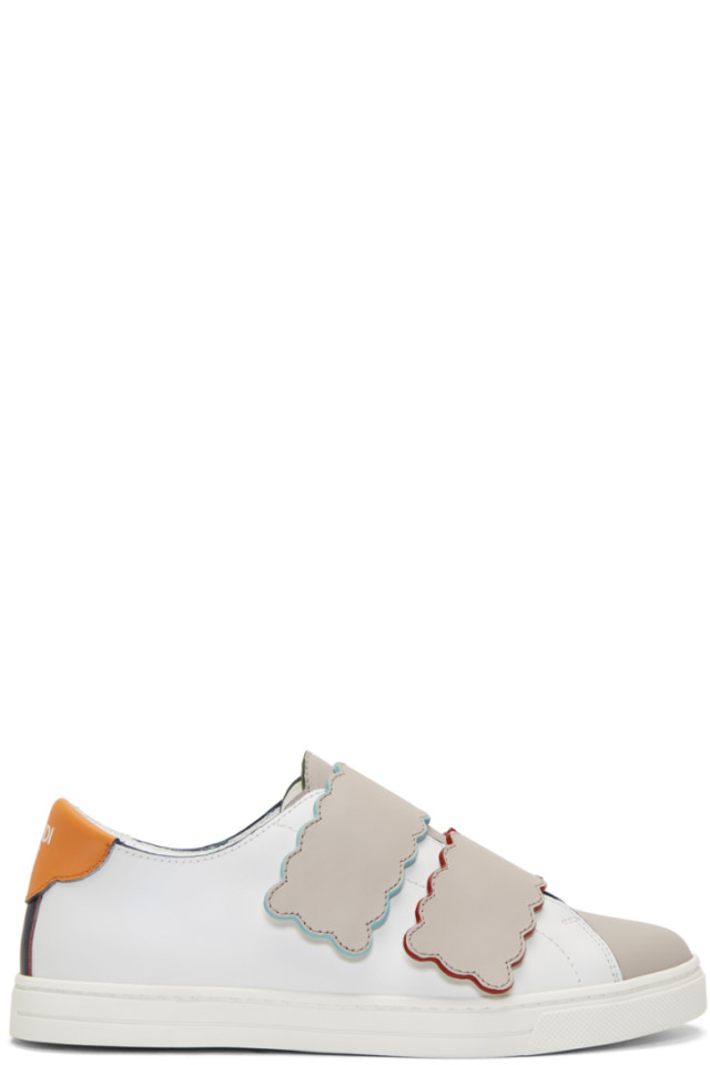 fendi scalloped skate sneakers