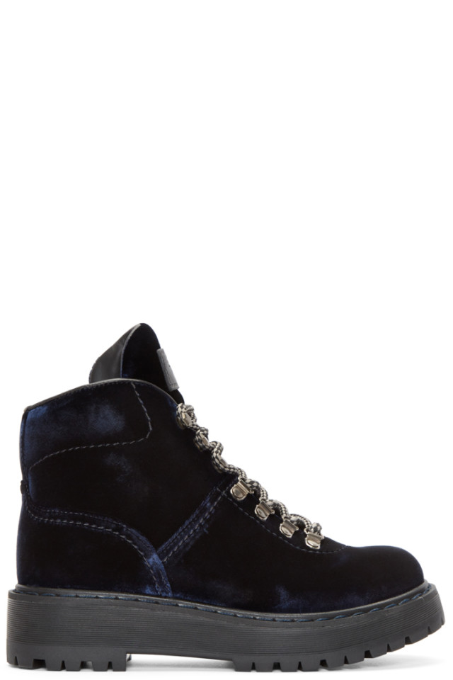 prada velvet hiking boots