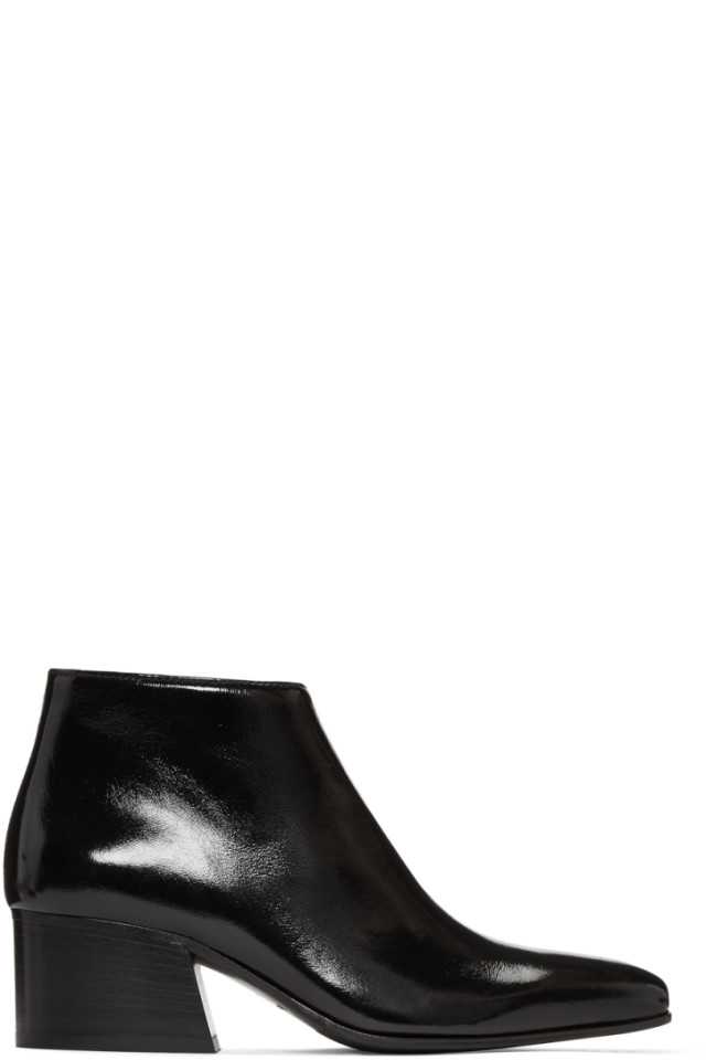 Acne Studios Black Lusinda Ankle Boots 