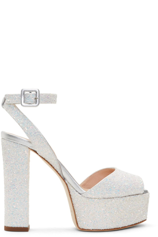 giuseppe zanotti glitter platform 120mm sandals