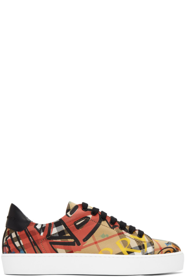 burberry graffiti sneaker