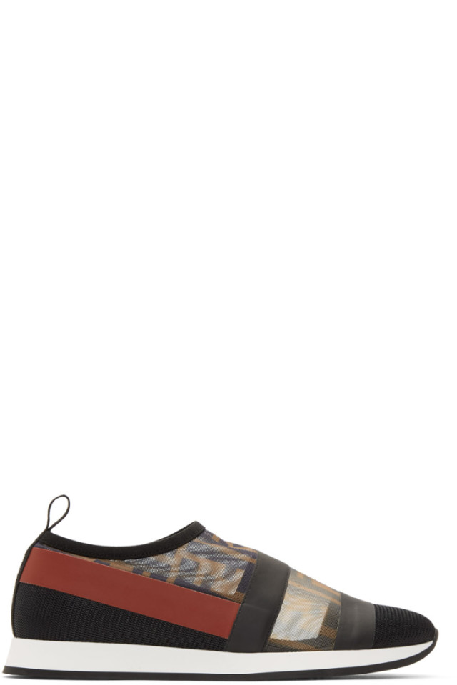 fendi runway mesh ff trainer sneakers