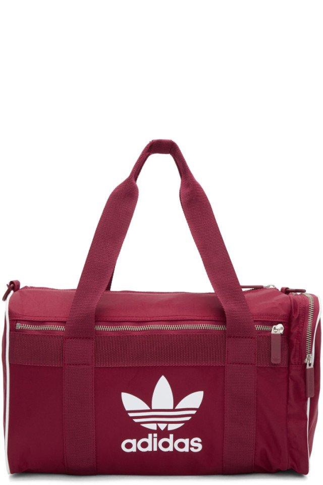 adidas maroon duffle bag