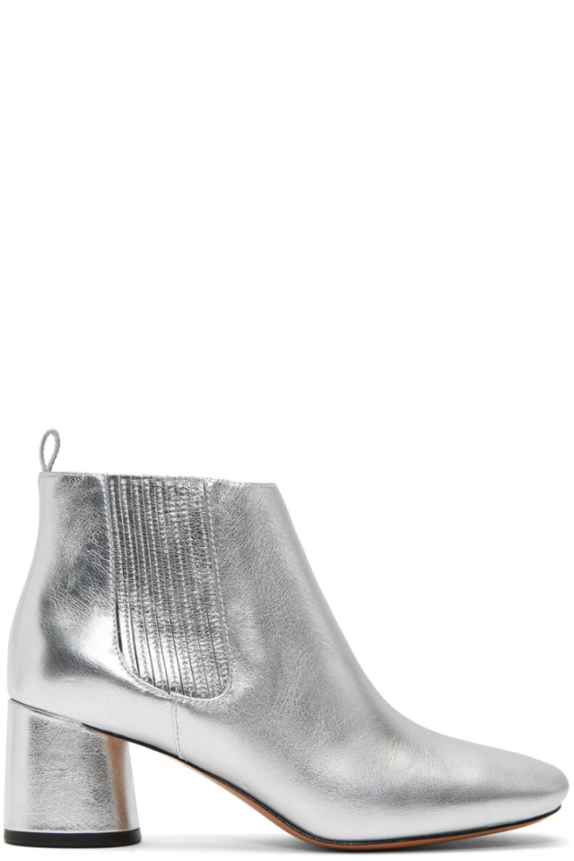 marc jacobs silver boots