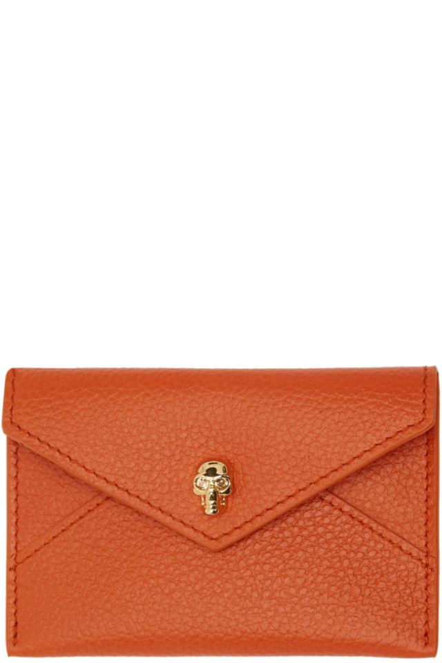 alexander mcqueen card holder red