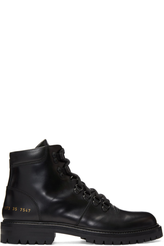common projects black hiking boots