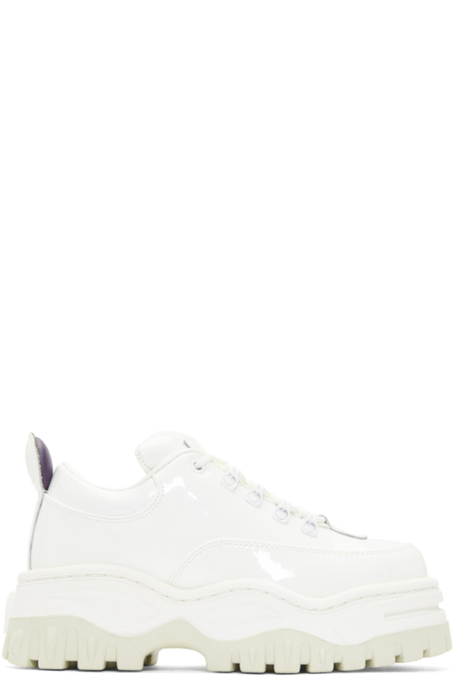 eytys white patent angel sneakers