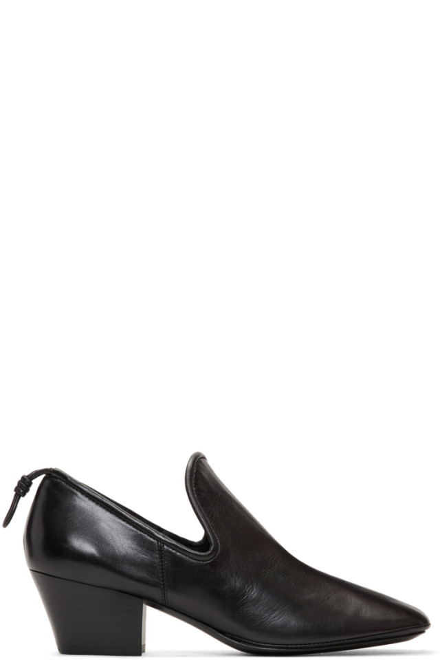 Lemaire Black Soft Loafer Heels from 