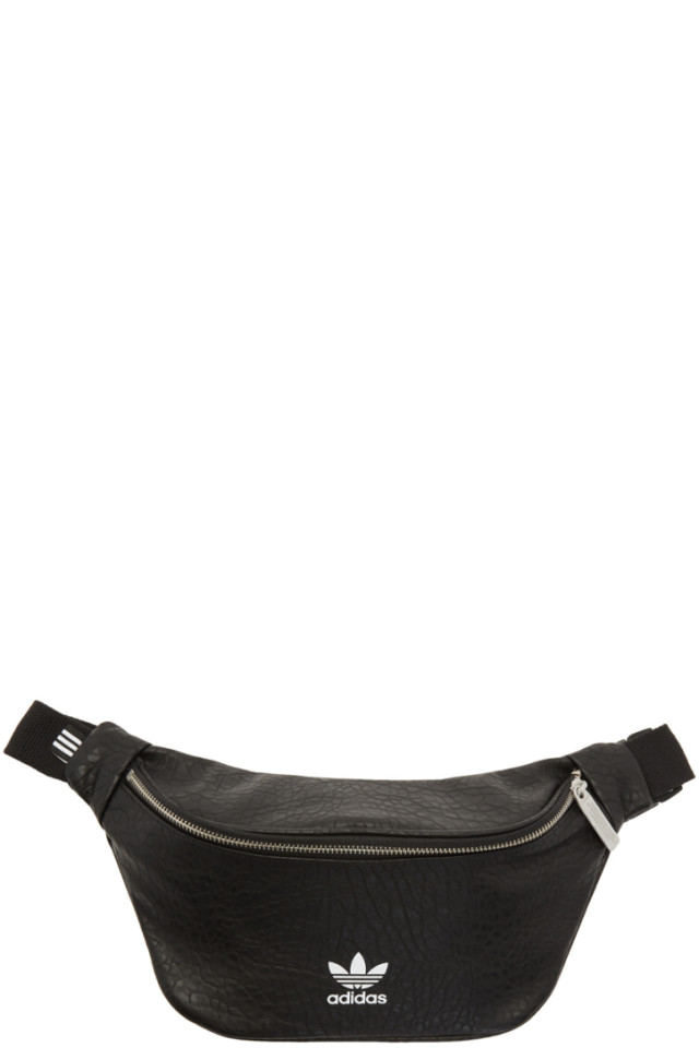 adidas fanny pack black leather
