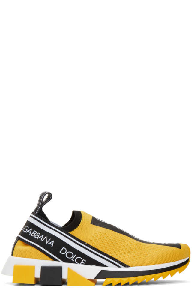 dolce and gabbana sorrento sneakers yellow