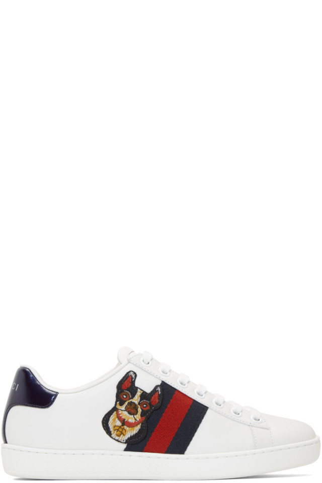 gucci ace dog sneakers