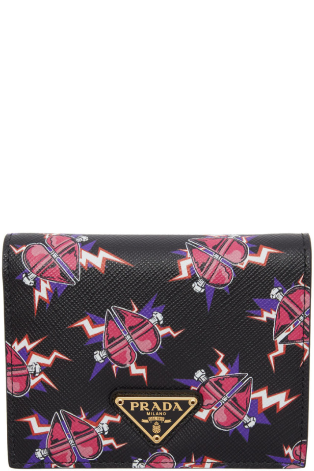prada heart wallet