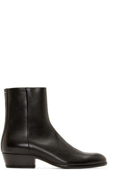 Maison Margiela Zip Up & Buckled Boots for Men | Online Boutique | SSENSE