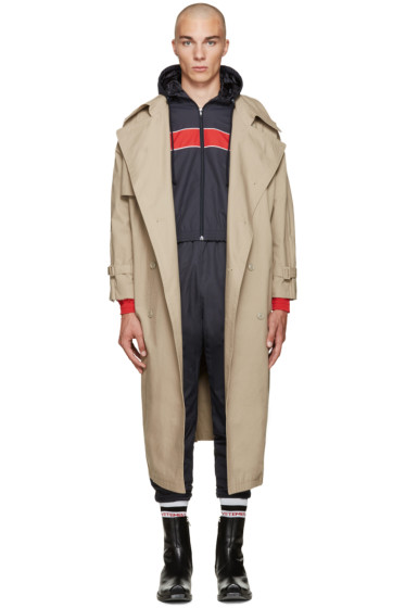 Vetements - Beige Oversized Trench Coat