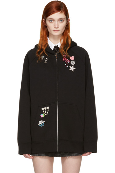 Marc Jacobs - Black Oversized Paradise Hoodie