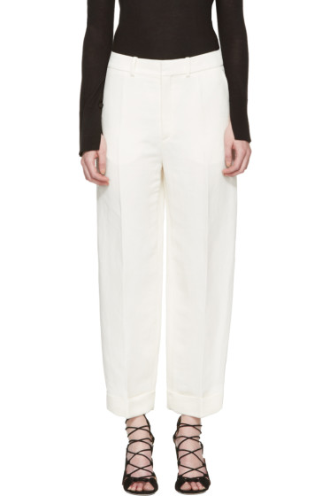 Chloé - Ivory Cuffed Trousers