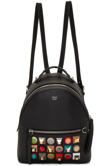 Fendi - Black Mini Rainbow Backpack