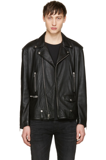 Saint Laurent Leather Jackets for Men | SSENSE