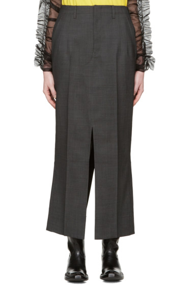 Junya Watanabe - Grey Slit Trouser Skirt