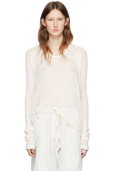 Haider Ackermann - Off-White Long Sleeve T-Shirt