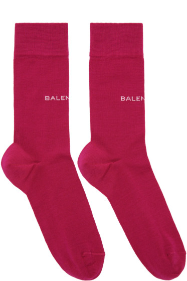 pink balenciaga socks