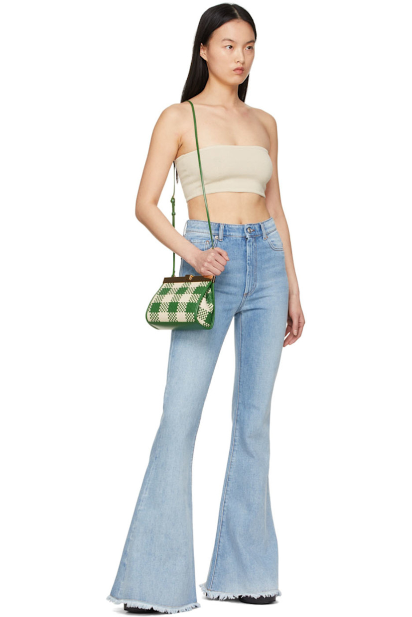 Knit cotton-blend bandeau. 

· Square neck 
· Rib knit hem

Supplier color: Beige