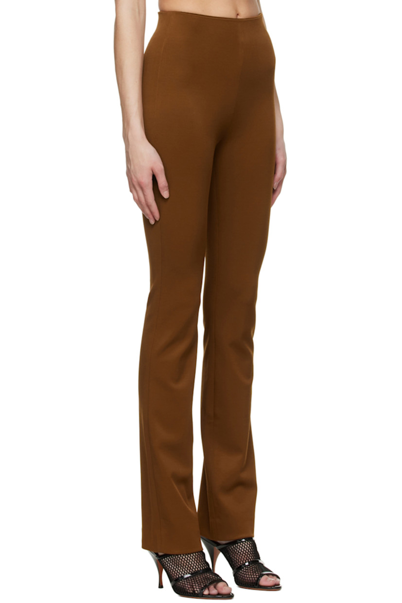 Stretch viscose and nylon-blend jersey trousers.

· Logo embroidered at waistband
· Concealed zip closure at outseam

Supplier color: Chestnut
