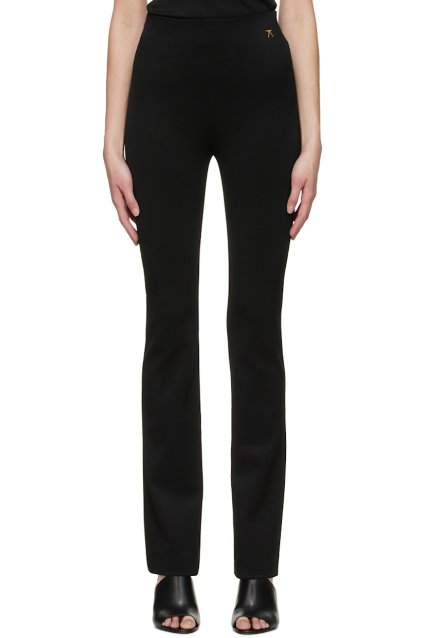 Stretch viscose and nylon-blend jersey trousers.

· Logo embroidered at waistband
· Concealed zip closure at outseam

Supplier color: Black
