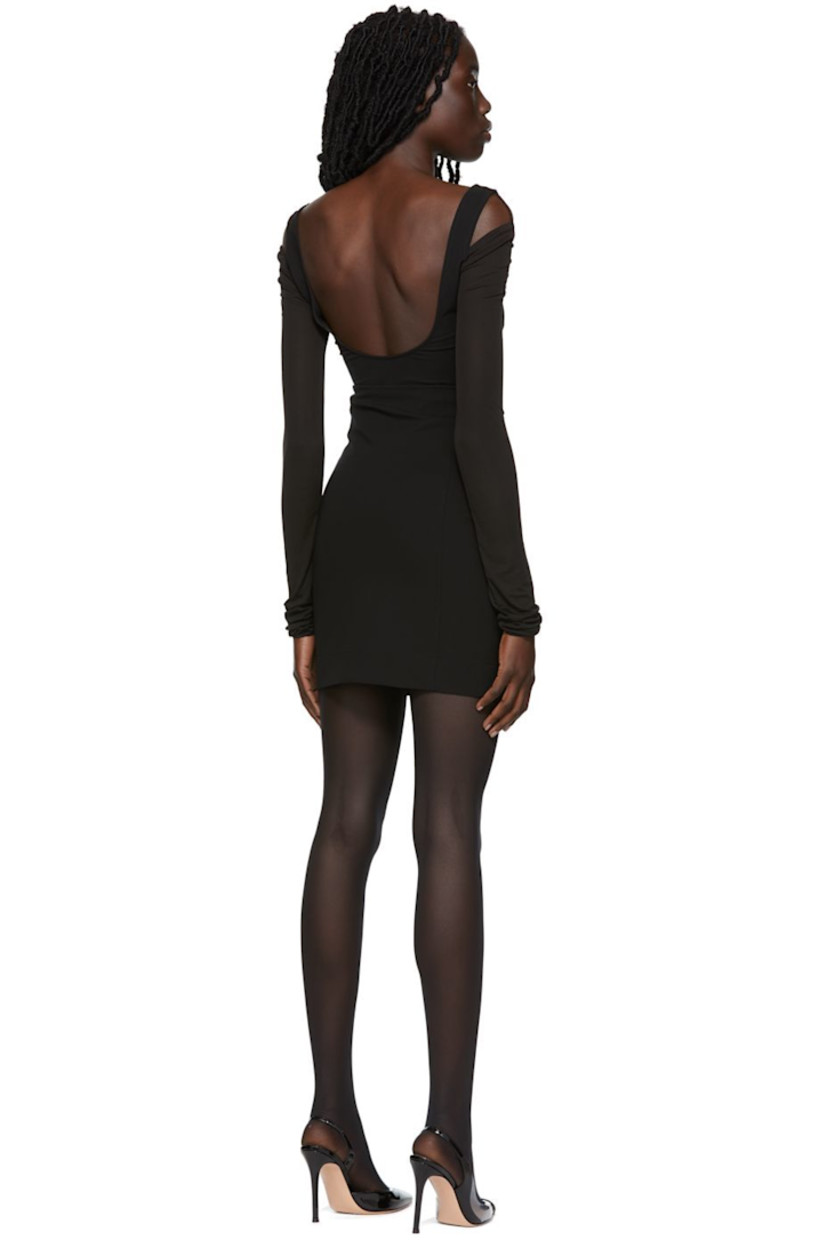 Stretch viscose and nylon-blend Ottoman jersey skirt. 

· Paneled construction
· High-rise
· Zip closure
· Unlined

Supplier color: Black