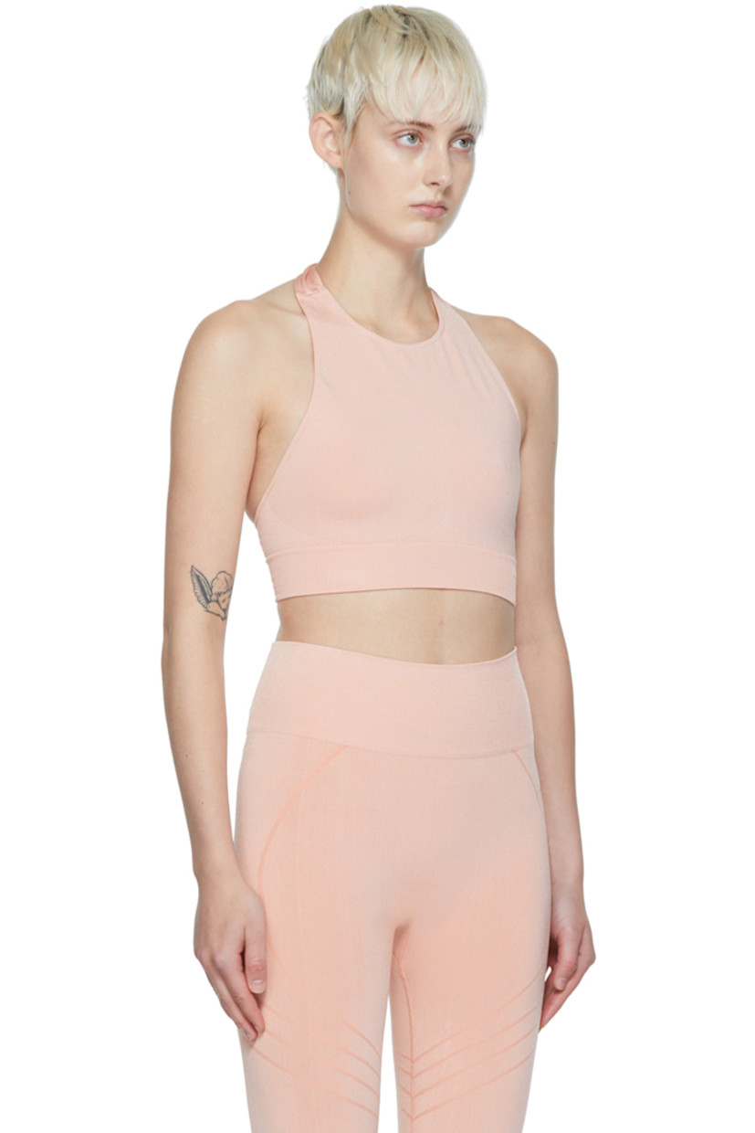 Stretch polyamide jersey tank top. Moisture-wicking, chlorine-resistant, and quick-drying.

· Self-tie halter strap
· Rib knit hem

Supplier color: Rose

Size 1 is equivalent to US 2-12
Size 2 is equivalent to US 14-20