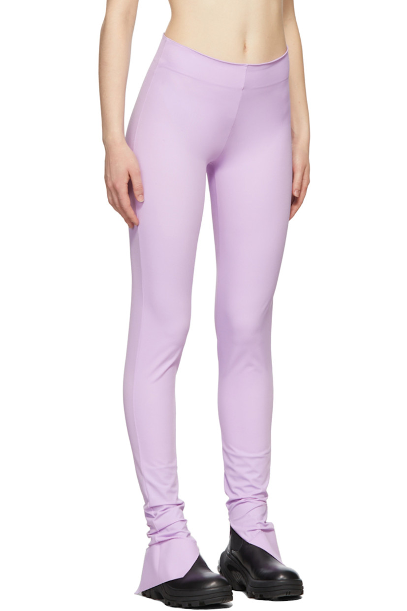 Stretch nylon jersey leggings in purple.

· Mid-rise
· Vented cuffs

Supplier color: Lilac