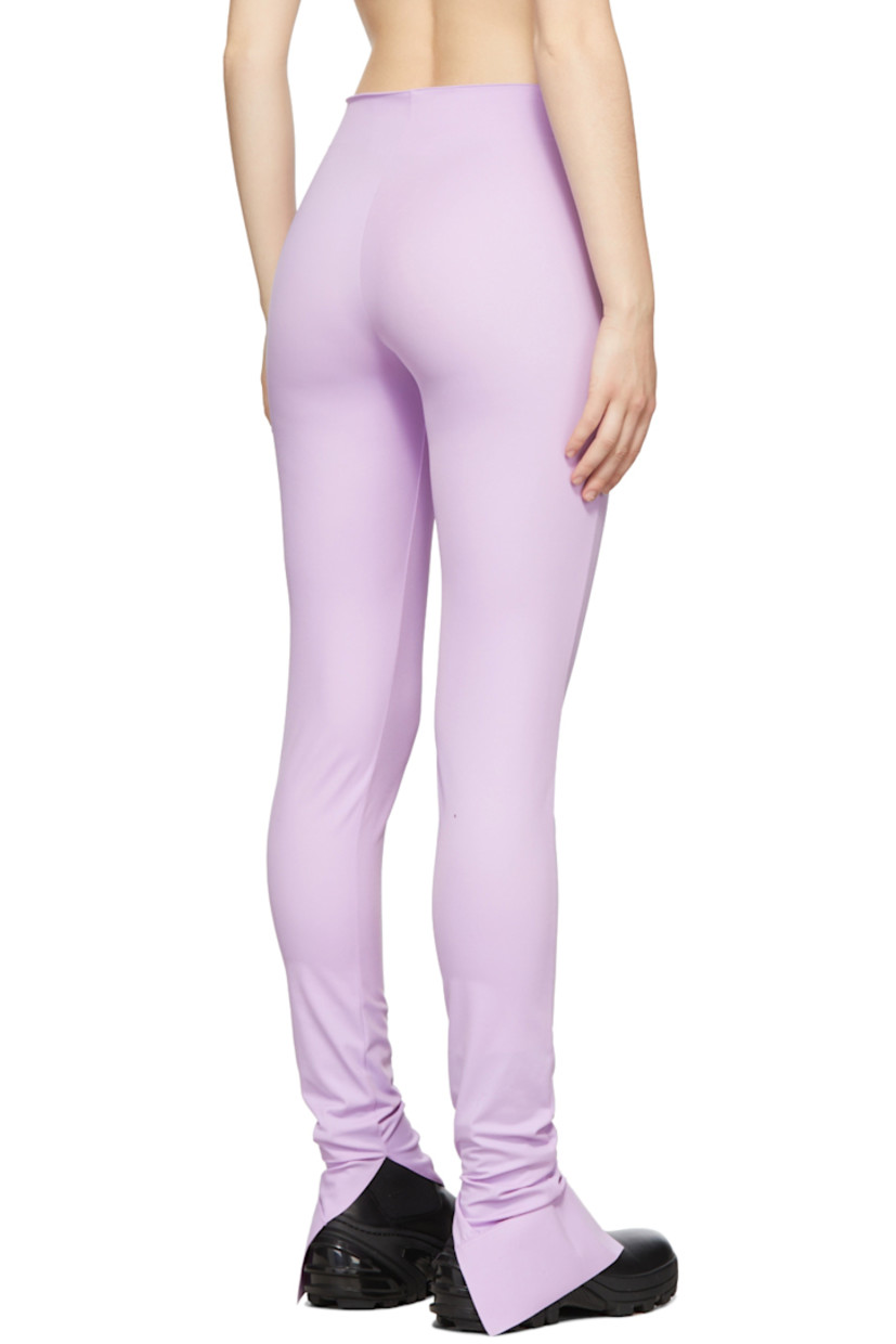 Stretch nylon jersey leggings in purple.

· Mid-rise
· Vented cuffs

Supplier color: Lilac