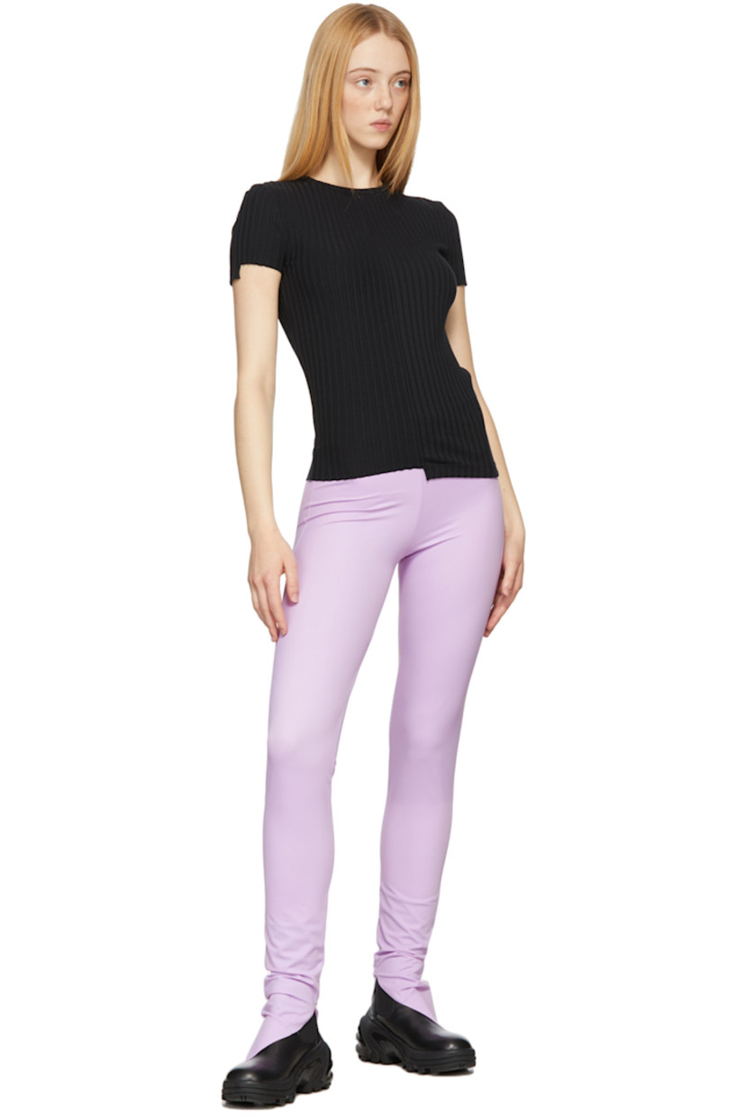Stretch nylon jersey leggings in purple.

· Mid-rise
· Vented cuffs

Supplier color: Lilac