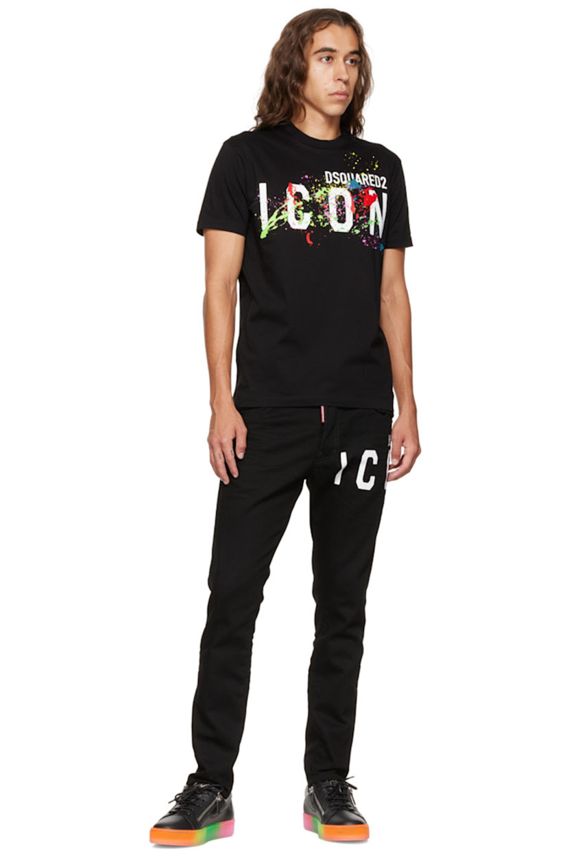 Low-top buffed leather sneakers in black.

· Lace-up closure
· Logo hardware at padded tongue
· Padded heel collar
· Zip fastening at sides
· Stitching in white at welt 
· Buffed leather lining
· Treaded transparent rubber sole in multicolor

Supplier color: Vague black