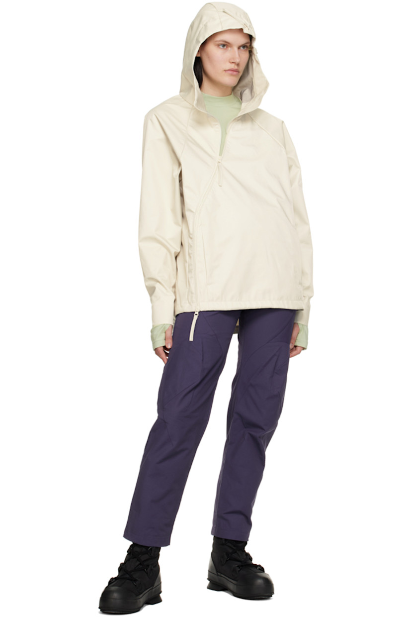 Nylon and cotton-blend canvas trousers.

· Paneled construction
· Belt loops 
· Four-pocket styling 
· Zip-fly
· Darts at leg 

Supplier color: Purple