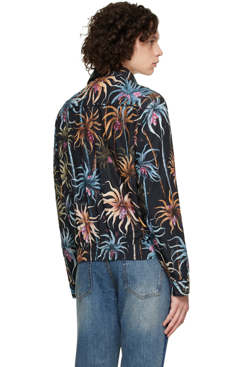 Cotton twill jacket. Graphic pattern printed throughout.

· Spread collar
· Zip closure
· Welt pockets
· Partially elasticized hem
· Single-button barrel cuffs
· Two-patch pockets at interior
· Full plain-woven lining
· Silver-tone hardware

This item is part of a limited run of 100.

Supplier color: Gold