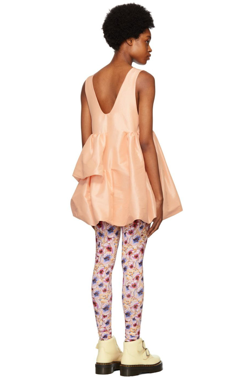 Stretch silk and polyester-blend taffeta dress.

· Plunging V-neck
· Gathering at waist
· Panel at outseam
· Full satin lining

Supplier color: Pale pink