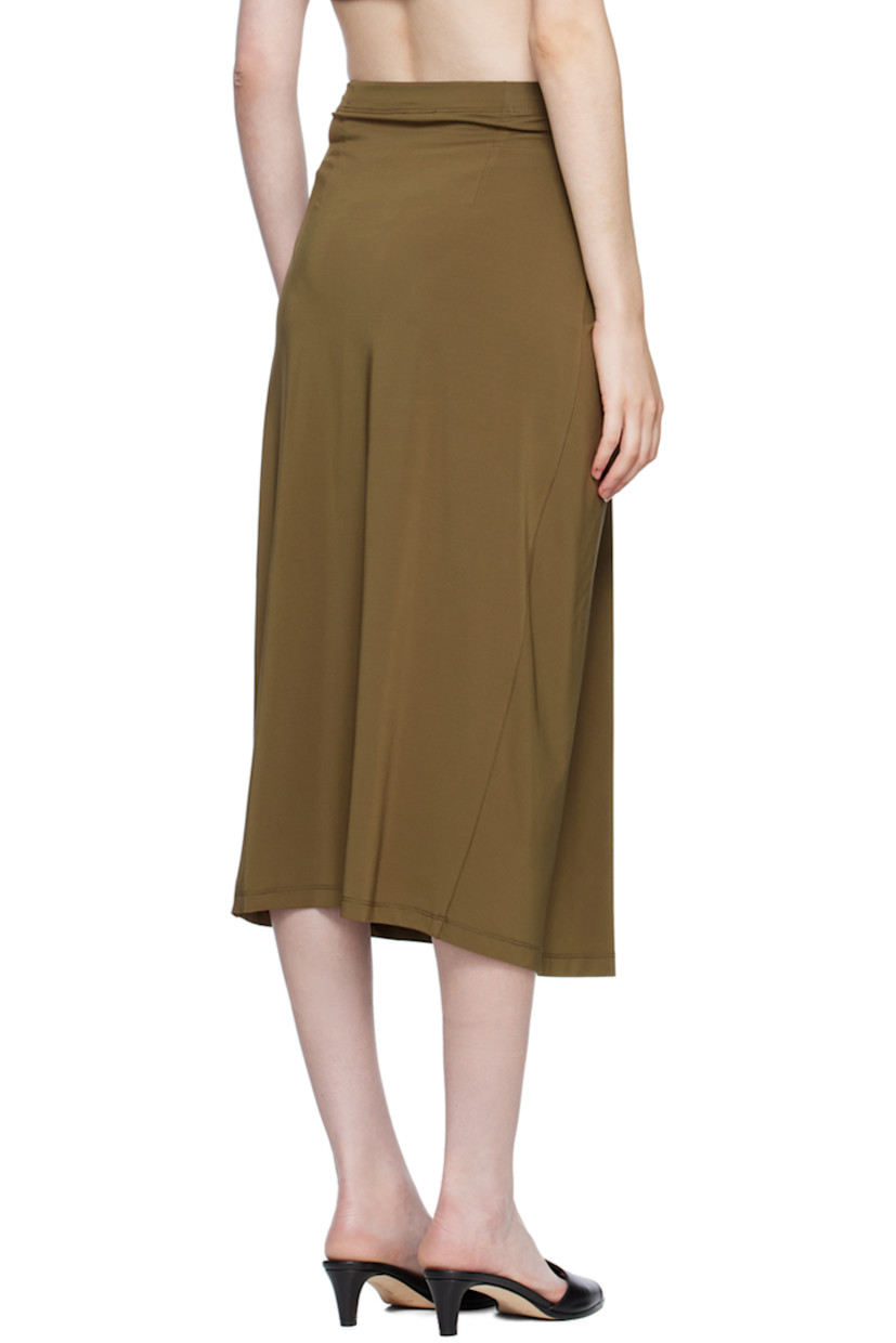 Stretch viscose jersey skirt. Knotted accent at elasticized waistband. 

Available exclusively at SSENSE.

Supplier color: Deset palm